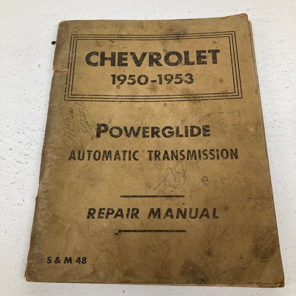 Chevrolet Powerglide Automatic Transmission Repair Manual 1950-1953